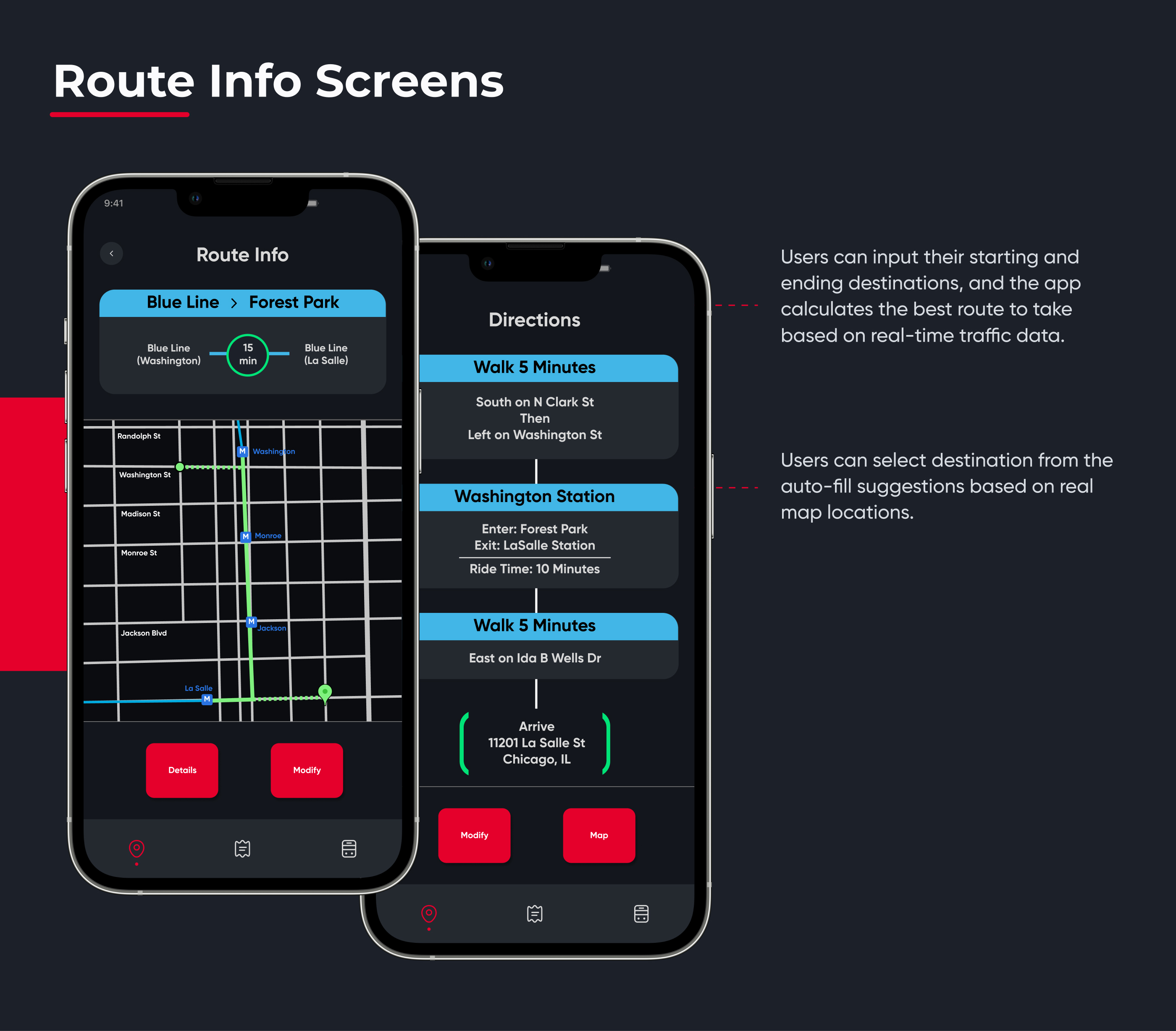 Route Screen